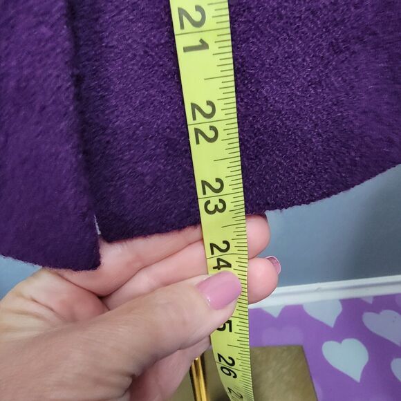 ESCADA Skirt 38 Wool Angora Blend Boucle US M Pencil Skirt Classic Purple Luxury - Picture 12 of 16